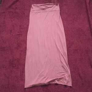 Dusty orange maxi skirt